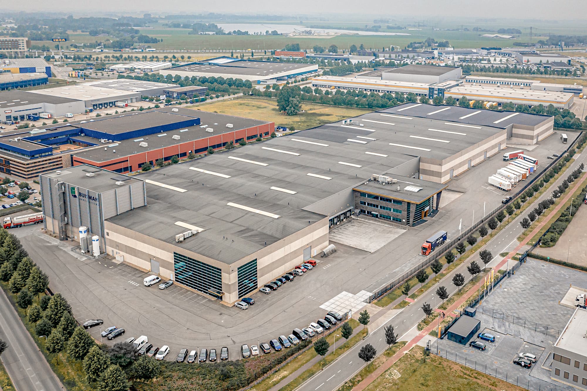 Aerial view of the Buisman facility in Zwolle